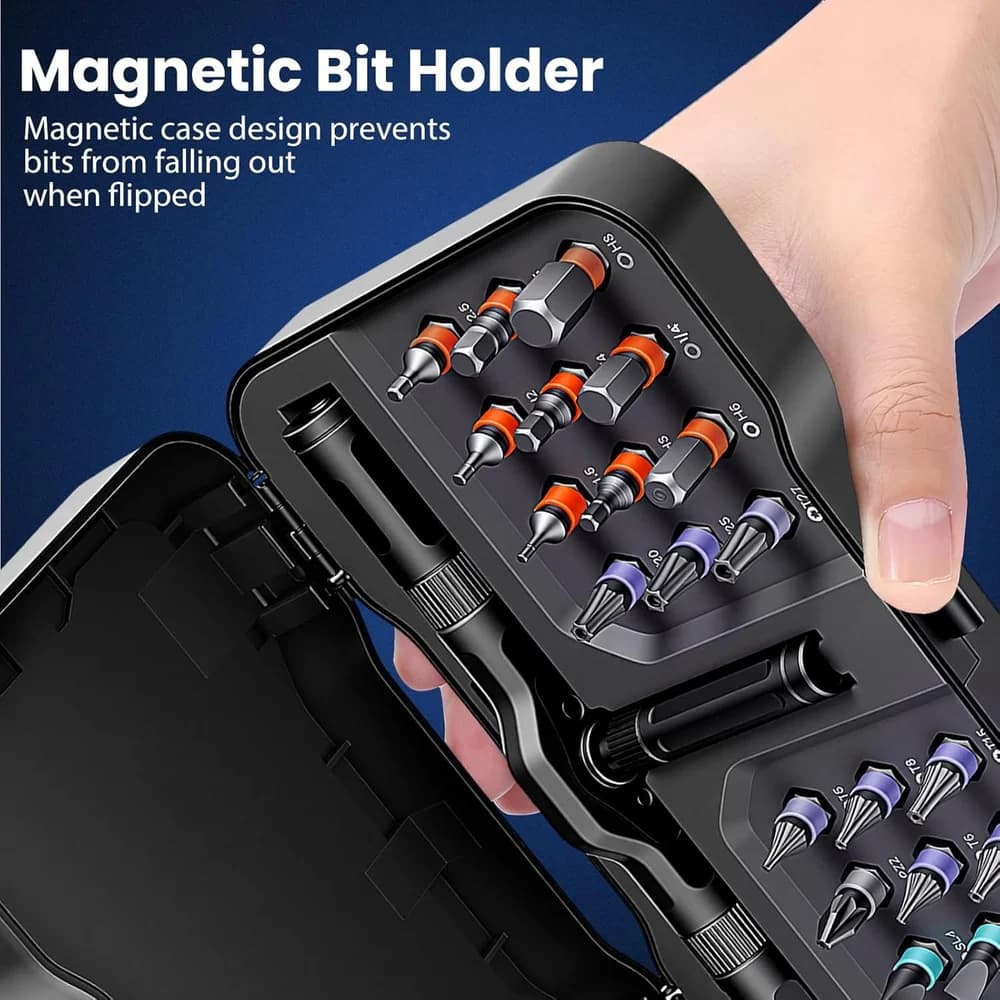 Premium Precision Screwdriver & Ratchet Bit Set